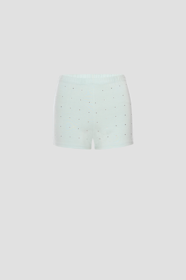 BOOTY SHORT - BABY BLUE RHINESTONE