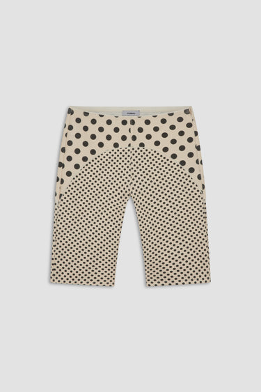 JANE SHORT - NUDE POLKA DOT