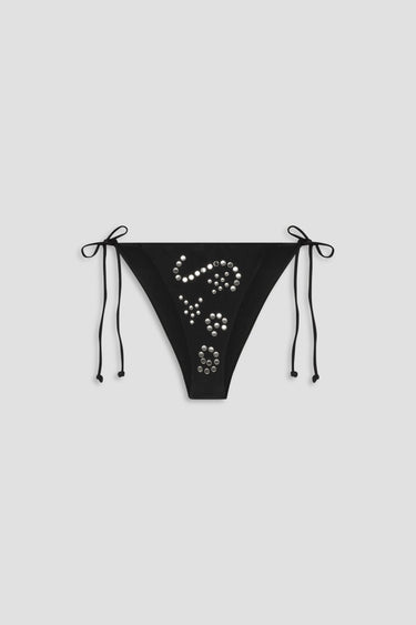 KAUAI BIKINI BOTTOM - BLACK STUD