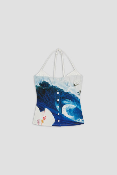 ROXY CASSIE TOP - WAVE PRINT