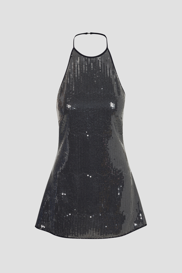 BIANCA DRESS - BLACK SEQUIN