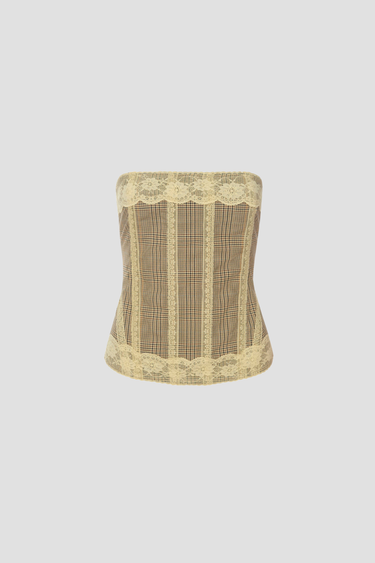 LIBRA CORSET - BROWN CHECK