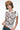 white shortsleeve tshirt with layered necklace print