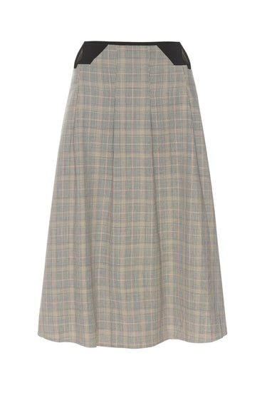 ALBRA SKIRT - BROWN CHECK